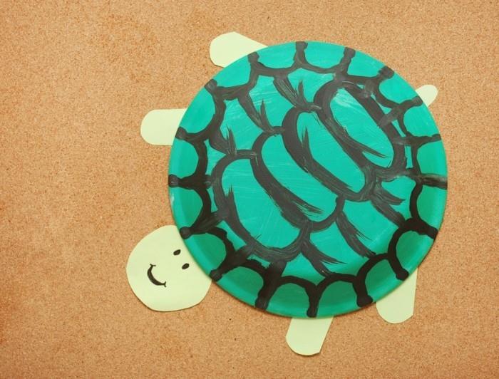 näpertele paperilevyjä kilpikonna ideoita lasten kanssa