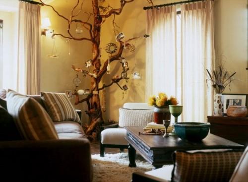puun oksat koristelu olohuone sohva sohva