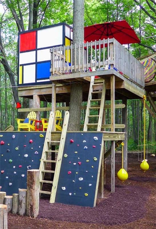 puutalo - leikkipaikka lapsille