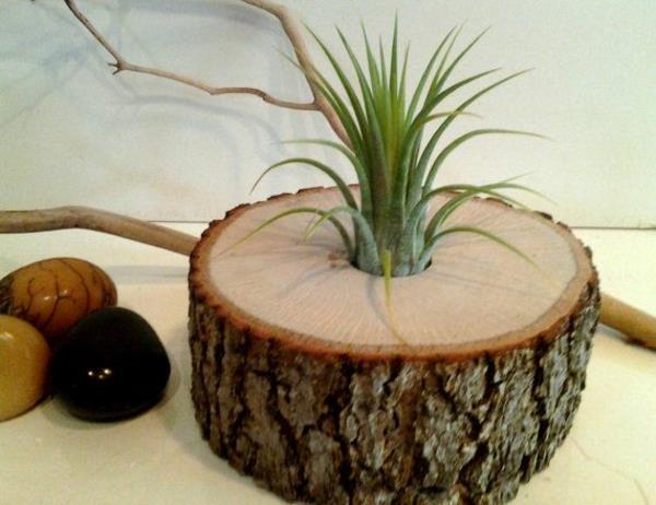 puunrunko koristelu diy kukkaruukku rakentaa itsesi mehikasveja