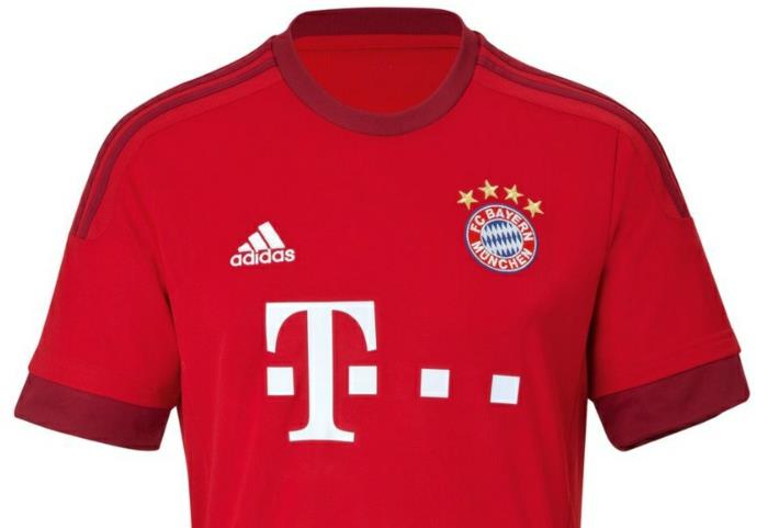 bayern munich 2015 2016 adidas kotipallo pelipaita