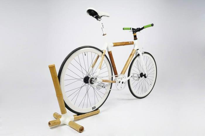 bcb tyylikkäät polkupyörät kestävä muotoilu bambu hiilivalkoinen