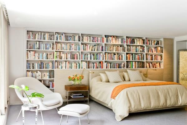 kirjahyllyt puu koti kirjasto makuuhuone huonekalut seinähyllyt