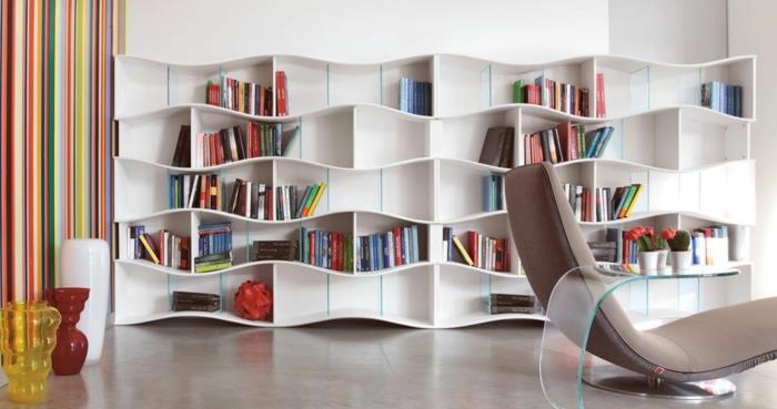 kirjahyllyt hyllyjärjestelmä olohuone deco maljakot