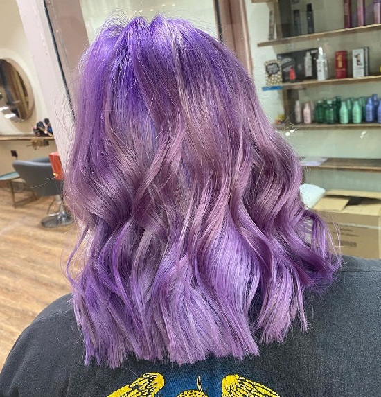 Purple Beach Hair Love