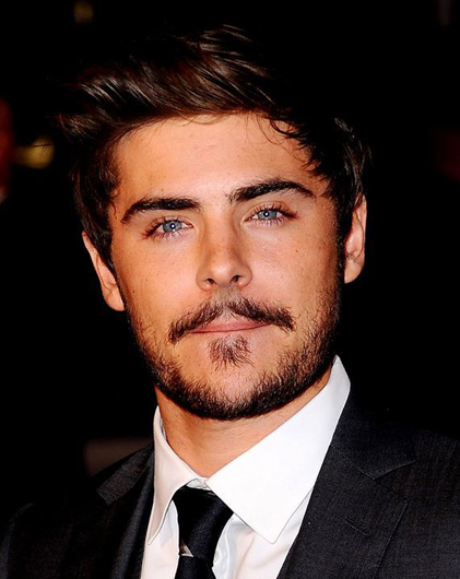 Zac Efron Patchy Beard