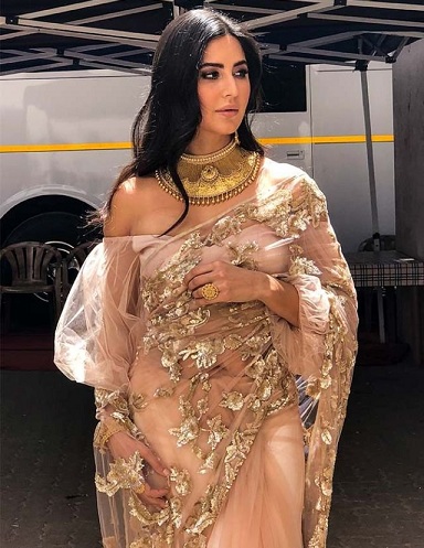 Katrina Kaif tervező Saree