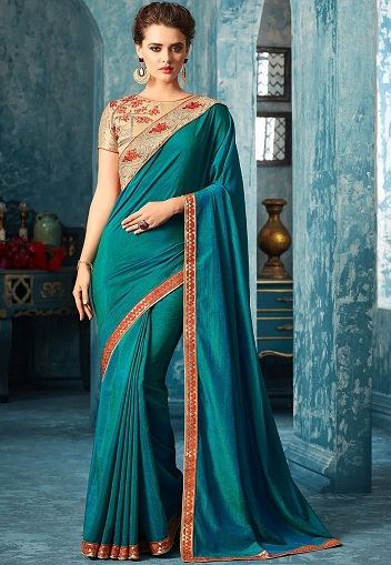 Almindelig Art Silk Saree