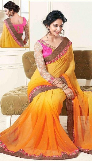 Rakul Preet Singh i gul Saree