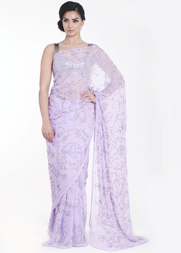 Sifon flitter Saree