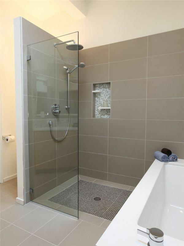 suihkukaappi kylpyhuoneen suunnitteluideoita moderni seinälaatat kylpyhuone