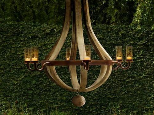 valaistuslamput koristelu puutarhan kattokruunut yksinkertaisesti puiset