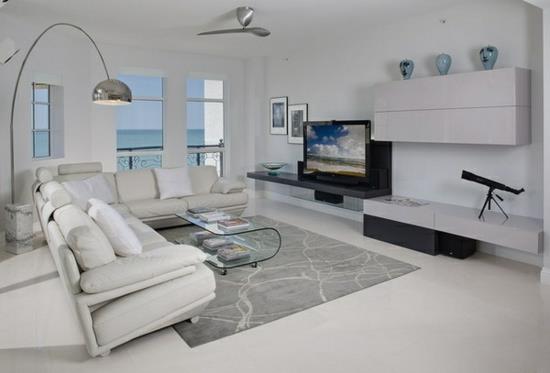 valaistus lattiavalaisin loistaa moderni olohuone luo design -huonekaluja