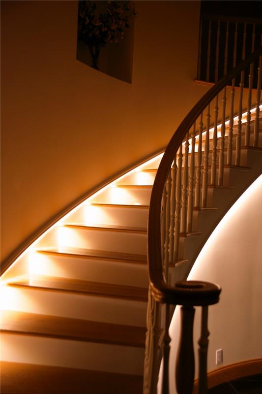 valaistus portaikko led -valot kauniita eläviä ideoita