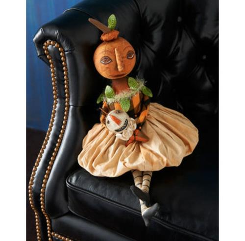 suosittu halloween -koriste -nukke puusta ja kankaasta