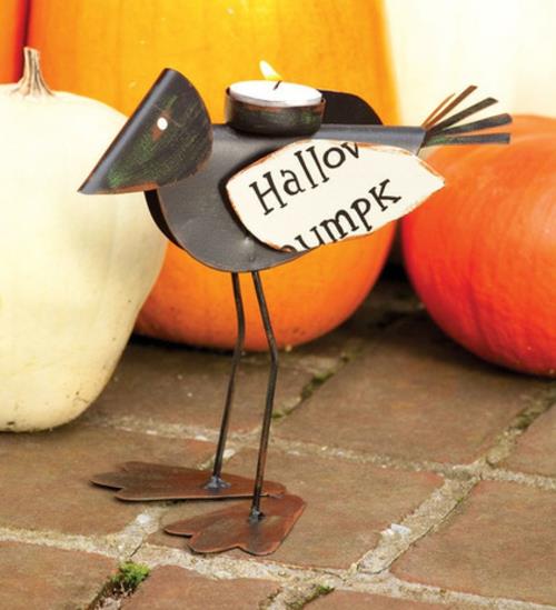 suosittuja halloween -koristeita lintu kynttilänjalka