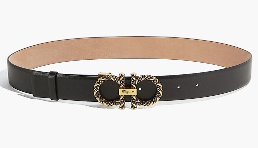 Sort Ferragamo bælte til kvinder