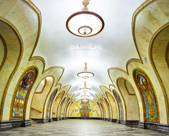merkittävät metroasemat valokuvat david burdeny moskovan metro