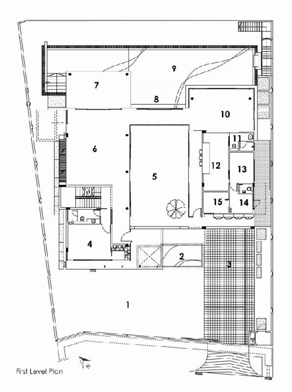 berrima house sigapur zen sisustussuunnitelma ensimmäisessä kerroksessa