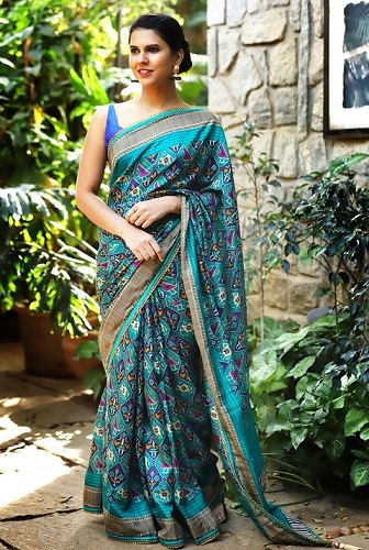 Jute Patola Sari