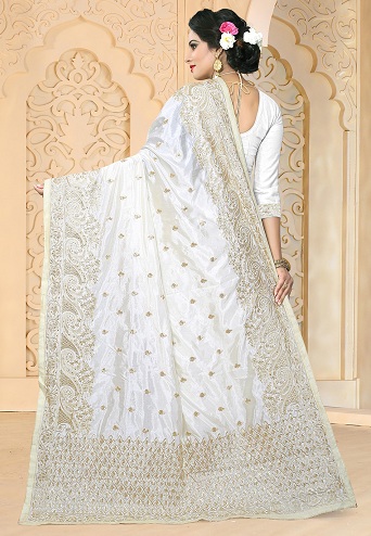 Pearl Work Designer Saree