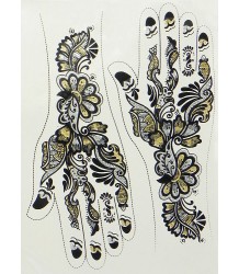 Kézi Mehendi matrica