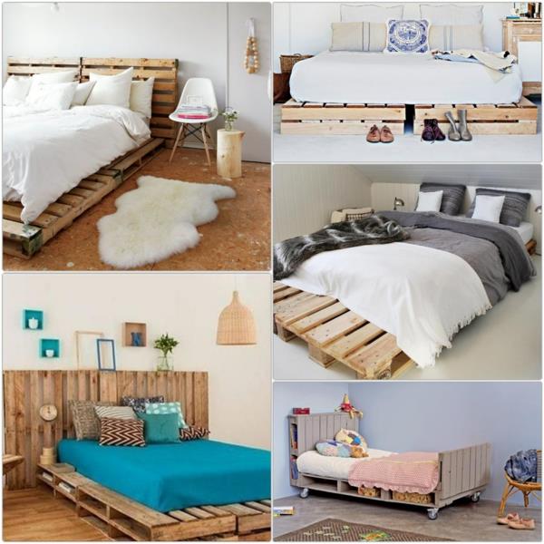 rakentaa oma sänky kuormalavoista maalaismainen puukalusteet
