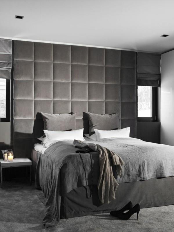 verhoiltu sängynpääty korkea muotoilu harmaa makuuhuoneen matto