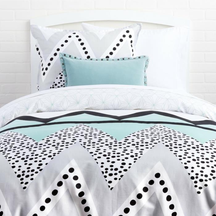 päiväpeite chevron täplikäs tyylikäs