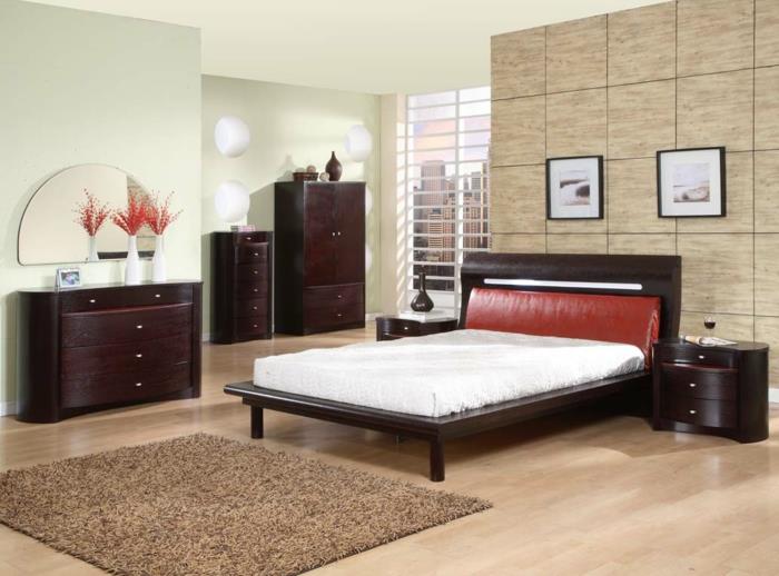sängyt design beige matto makuuhuone deco