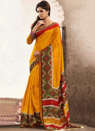 Gul gudinde Bhagalpuri Saree