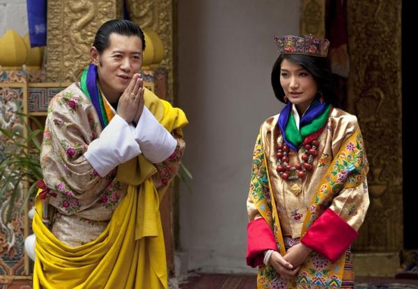 bhutan onnelliset kuninkaalliset häät