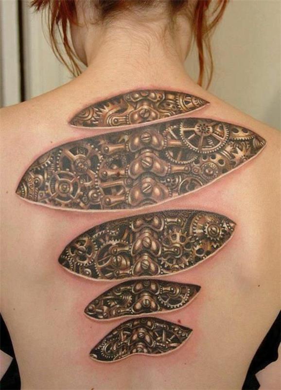 biomekaaninen tatuointi takaisin