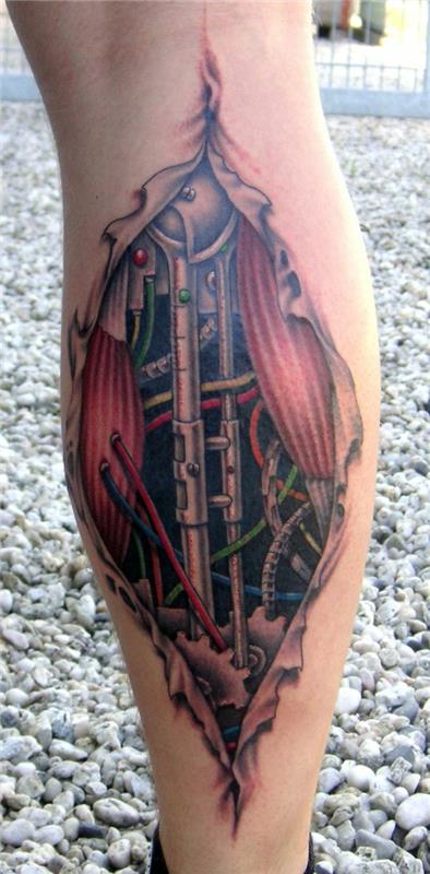 tatuoinnit biomekaaniset elementit alaraajojen ideoita