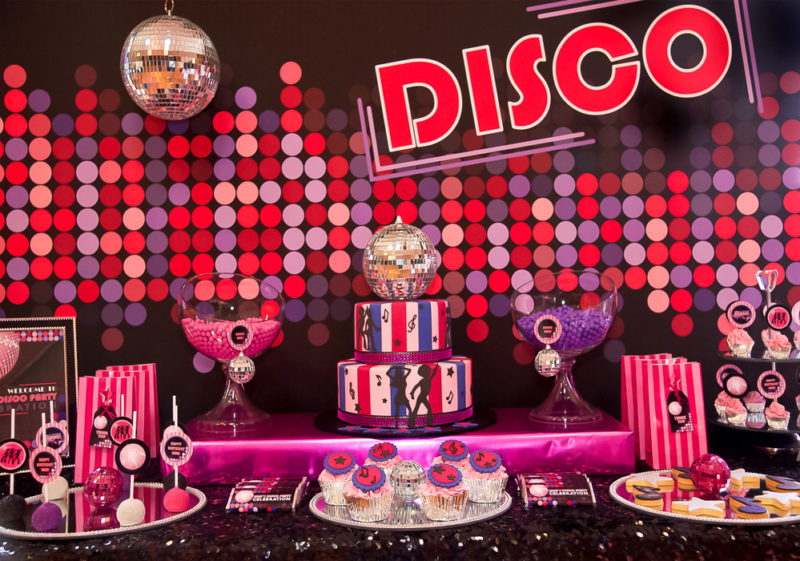 Disco Birthday Party téma
