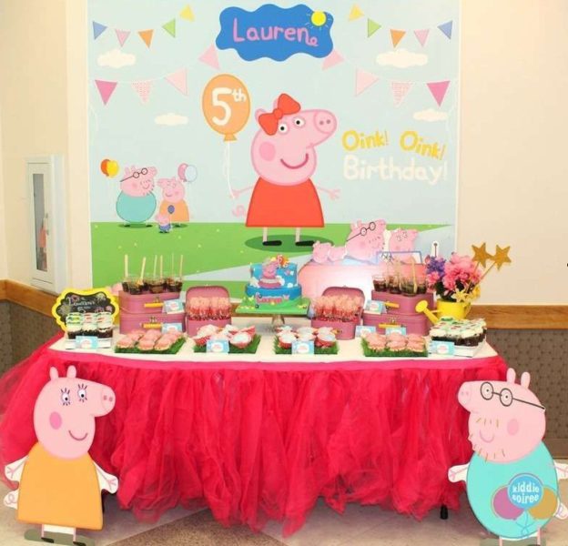 Peppa gris fødselsdagstema