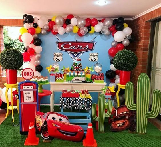 Pixar Cars születésnapi téma