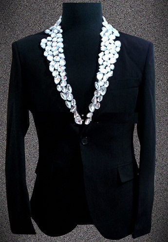 Bedazzled Black Blazers for Ladies