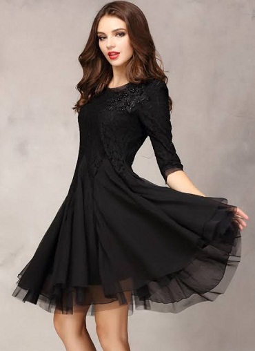 Sort Chiffon Frock