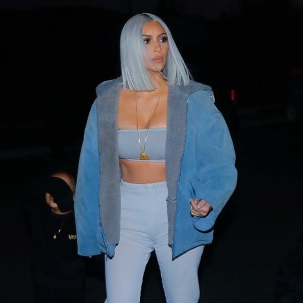 siniset hiukset kim kardashian