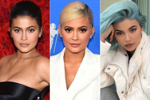 siniset hiukset kylie jenner hiustyyli