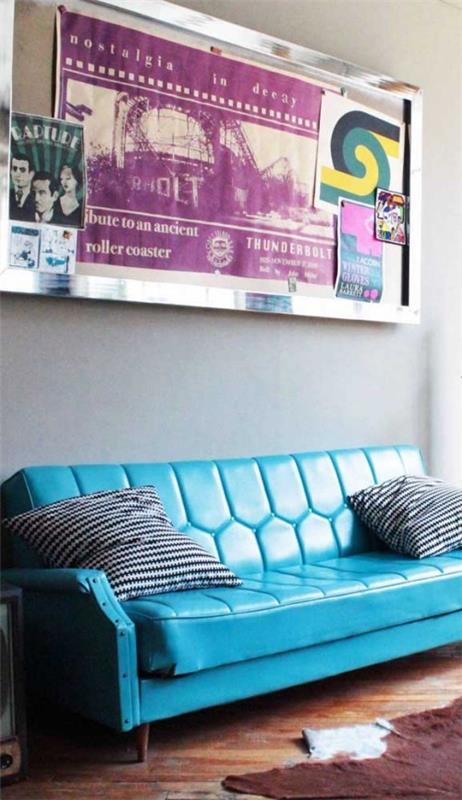 sininen sohva - loistava idea sisustukseen