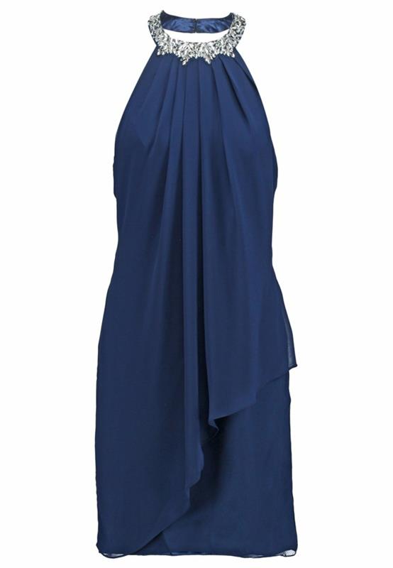 sininen mekko värimaailma sininen mekot dessin silkki kivinen iltapuku
