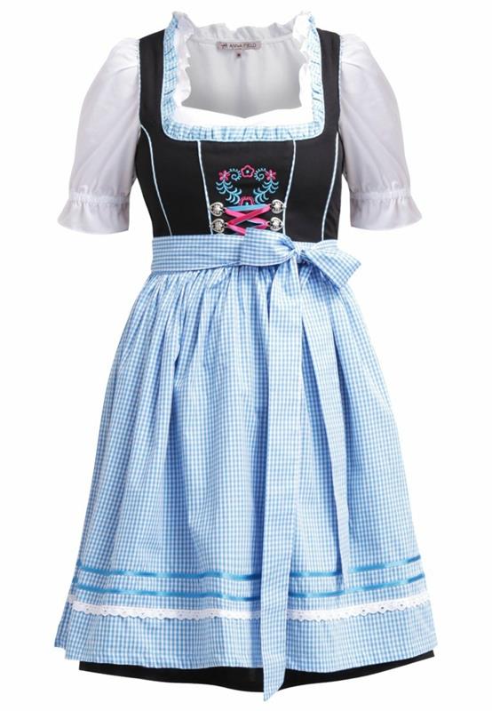 sininen mekko värimaailma sininen mekot dirndl