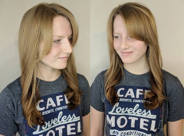 kvinders blonde hårklipp