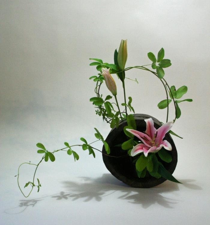 kukka -asetelmat begonia -järjestely värikäs luonnollinen ikebana