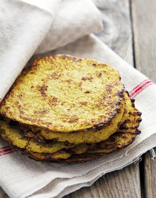 Kukkakaali terveellinen resepti ideoita tortilla