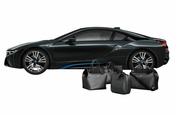 bmw sähköauton i8 urheiluauton suunnittelijalaukut