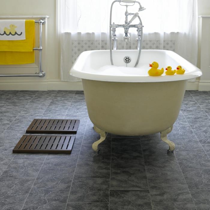 lattia design kylpyhuone kylpyhuone ideoita vinyyli lattia vapaasti seisova kylpyamme