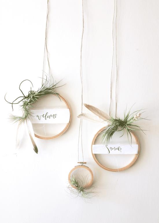 boho häät koriste vanne tillandsia